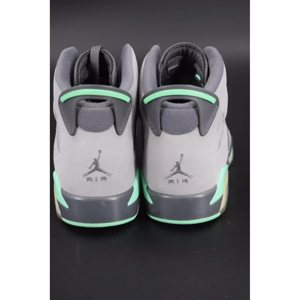 Jordan Air Jordan 6 Retro GG Kids 7.5Y Grey Green Glow 543390-005 Good Condition